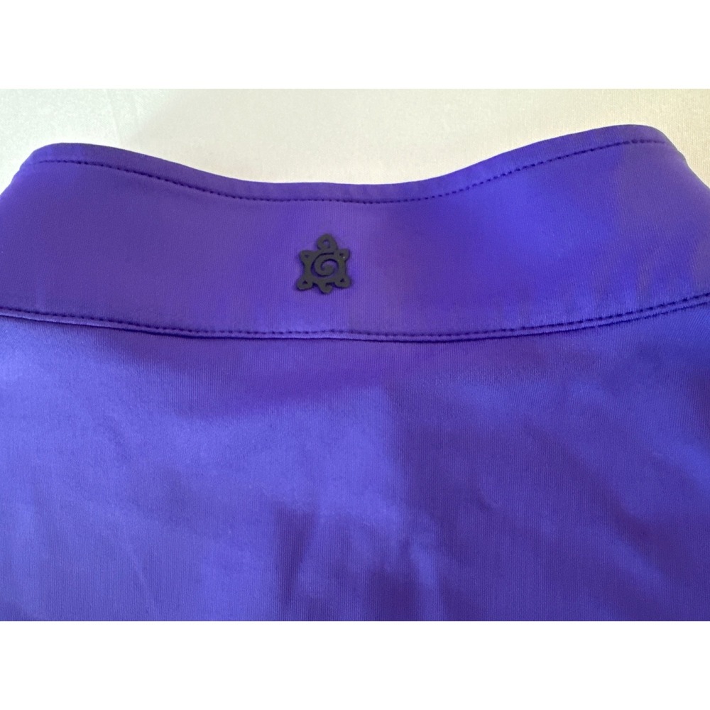 Turtleson Mens XL Purple Quarter Zip Pullover Poly Graphene Stretch Golf Shirt - Picture 5 of 15